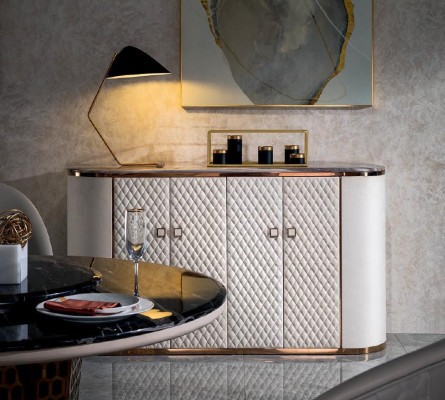 Kredens Szafa Boczna Niska Deska Komody Designer Elegancki Luksus