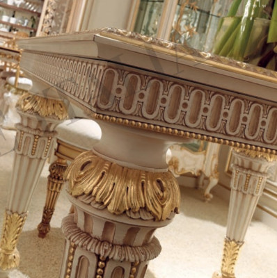Tabela Stół obiadowy Drewno Stoły jadalnia stoły Design Drewno Luxury Meble Włochy