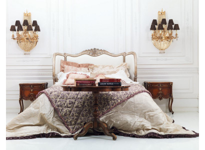 Classic Łóżko Podwójne łóżko Chesterfield Luxury Meble Italian Furnishings
