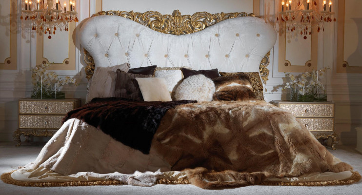 Chesterfield Łóżko Zagłówek łóżka Podkładka Hotel Meble Meble Włoskie