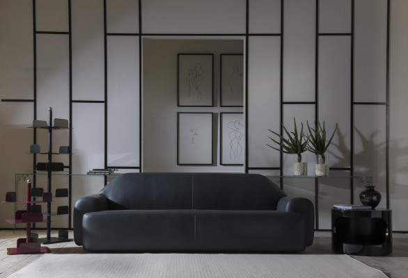 Sofa Meble do Salonu Sofy Trzyosobowe Sofy Włoska Skóra Kanapa Luksusowa Podkładka
