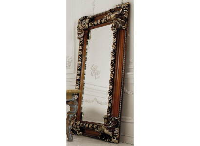 Classic Design Lustro Włoski połysk Drewno Stojak Ściana Lustro Nowość