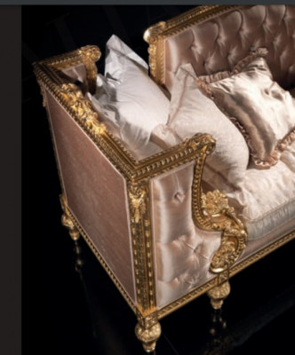 Sofa trzyosobowa kanapa Podkładka Meble Chesterfield Barokowy Rokoko w stylu Antyk Nowa