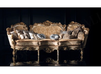 Design Sofa 4-osobowa Siedziba Sofy Włókiennicze Barokowe Włochy Meble 4 miejsce do siedzenia Kanapa Podkładka