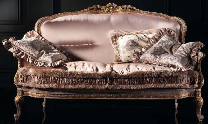 Design Podkładka Włókienniczy Sofy Kanapy Luksusowa Sofa 2 miejsce do siedzenia Meble Kanapa
