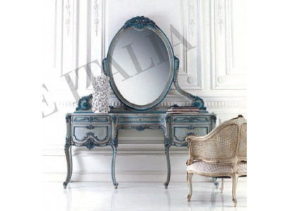 konsola Stolik ścienny Kredens Konsole klasyczne Stół konsolowy z Lustro Luxus