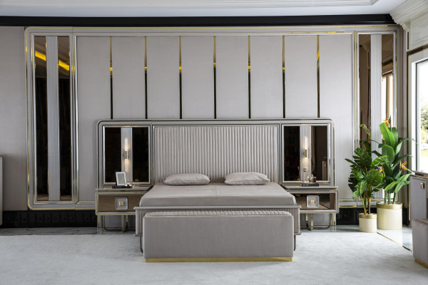 Stołek Biały Elegancki Sypialnia Drewno Meble Nowoczesny Design Piękny