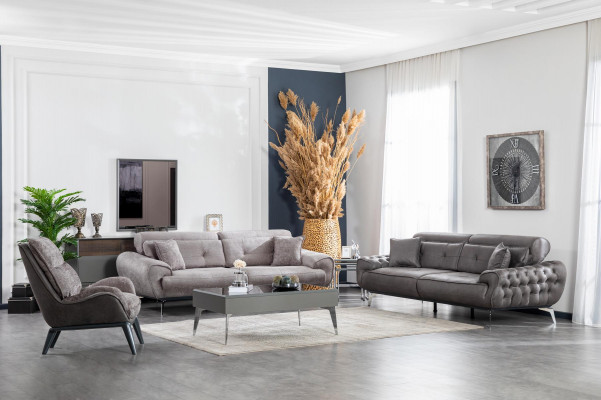 Zestaw sofowy 331 miejsce do siedzenia przy stoliku kawowym Meble Luxury Design Chesterfield Living Room