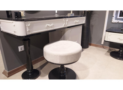 Salon Stołek Luksusowy Styl Nowoczesny Design Meble Podnóżek Biały Materiał