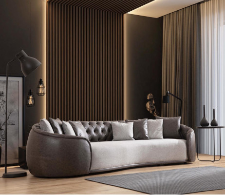 Luksusowa Ławka Sofa Kanapa Salon Biuro Meble Włókiennicze Sofy 3 miejsce do siedzenia