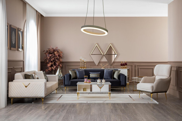 Sofa Kanapa Pokój Dzienny Meble Kanapy Sofy Trzyosobowe 3 Siedziba Włókienniczy Materiał