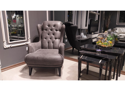 Chesterfield Ears Fotel z Stolik Lounge Narożnik 2-częściowy. Fotelowa kanapa