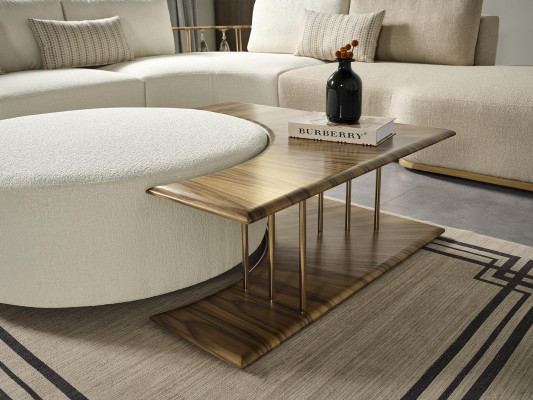 Stołek salon nowe Drewno z Włókienniczy Design Podkładka Biały Modern