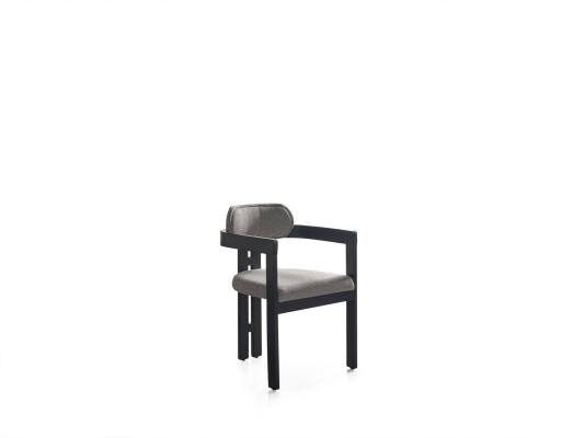 Krzesło jadalnia Modern Drewno Luxury Design Nowa Podkładka Drewno z Włókienniczy