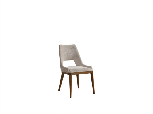 Krzesło jadalnia Modern Drewno Luxury Material Design Nowa Podkładka Beige