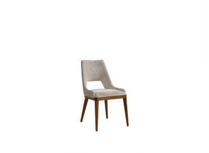 Krzesło jadalnia Modern Drewno Luxury Material Design Nowa Podkładka Beige