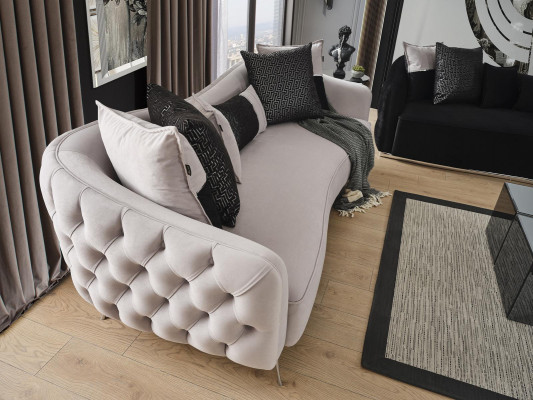 Zestaw sofowy 41 miejsce do siedzenia stolik kawowy Kompletny, designerski zestaw 3-częściowy do salonu