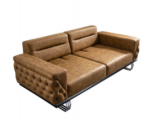 Zestaw sofowy 431 miejsce siedzące Czarny Luxury Modern Ustawić Materiał Grupa nowy
