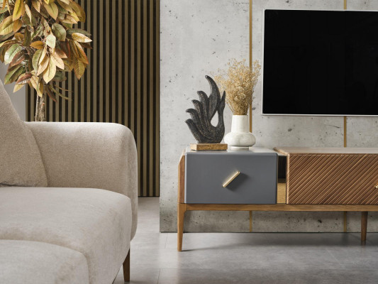 Jednostka ścienna stojak TV Półka na książki Szafka wisząca Szafa Modern nowość
