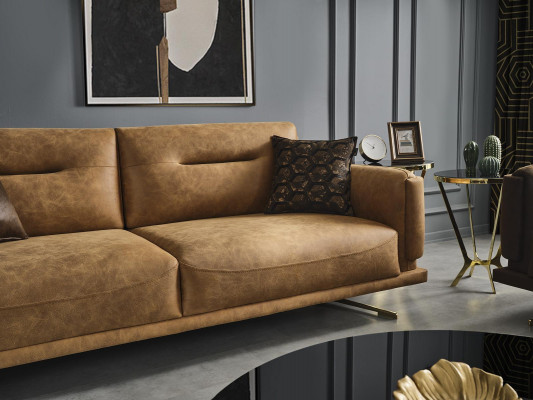 Sofa do salonu 3 miejsce do siedzenia Włókienniczy Podkładka kanapa trzyosobowa Włoska meble