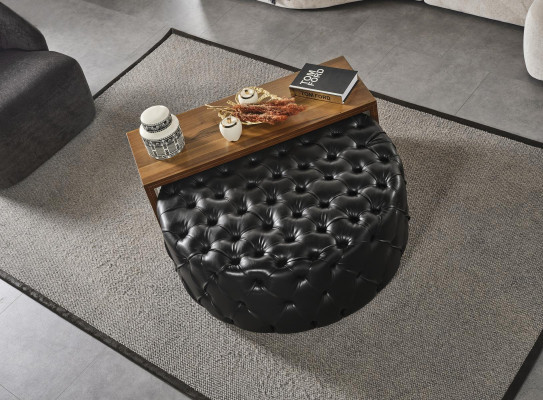 Szafka kawowa do salonu Zestaw Stołek Design Luxury Meble 2-częściowy new modern