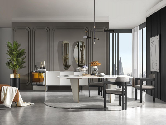 Tabela jadalnia Luxury Meble Drewno Stół obiadowy stoły drewniany stół 220x100cm