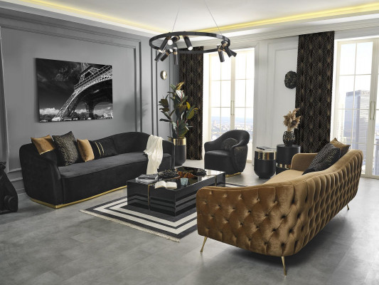 stolik kawowy Design Meble Luksusowy nowy Czarny Modern Living Room Drewno