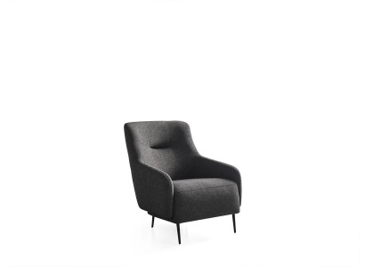 Pokój dzienny Fotel Modern Podkładka Design Włókienniczy Nowy szary luksusowy salon klubowy