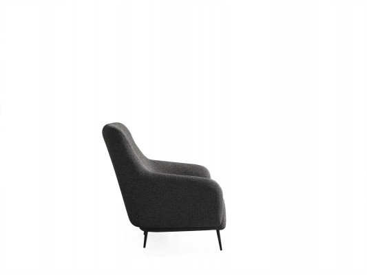 Pokój dzienny Fotel Modern Podkładka Design Włókienniczy Nowy szary luksusowy salon klubowy
