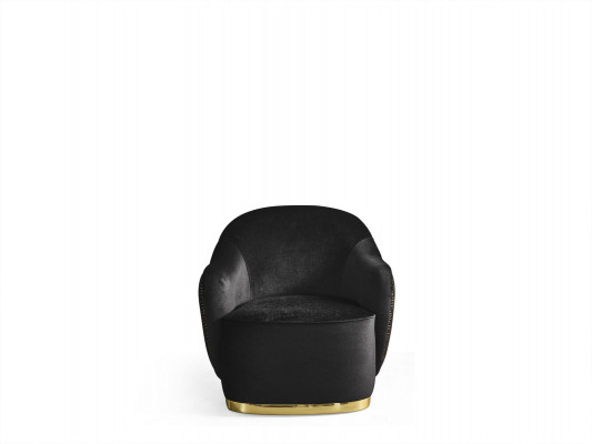Fotel Sofa do Salonu Modern Włókienniczy Luxu Modern Czarny Nowość