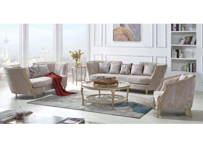 Luksusowy zestaw sofowy Hotel Meble Sofa Kanapa Elegancki styl Sofa materiałowa