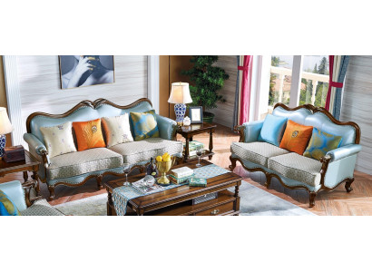 Luksusowe Meble Zestaw sofowy 3+2 miejsce do siedzenia Sofa Zestaw Kanapa Kanapa Fotel