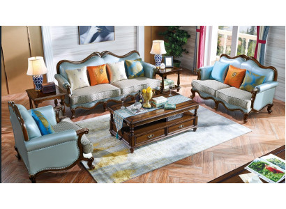 Skórzana sofa Zestaw sofowy 3+2+1 miejsce do siedzenia Zestaw Ustaw Couch designerska sofa