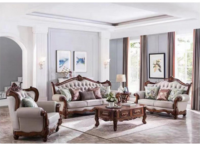 Zestaw sofowy 3+2+1 miejsce do siedzenia Grupa Sofa Fotel Sofas Classic Set