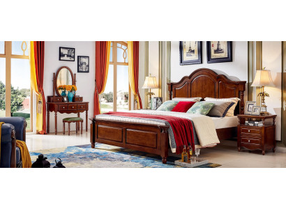 Łóżko Design Luxury Meble 2x Szafki nocne 3-częściowe. Zestaw Sypialni