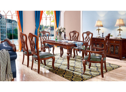 Tabela Stół obiadowy Design Meble jadalnia drewniany stół luksusowy w stylu country house