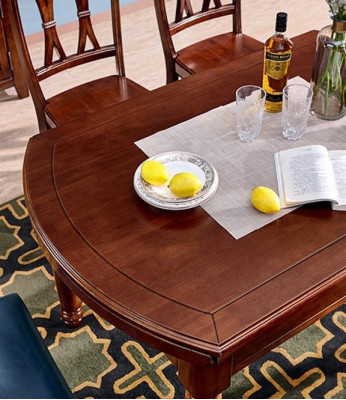 Stół obiadowy Design Meble Meble Stół przesuwny stoły Solidne drewno Tabela