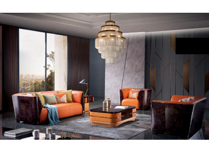 Classic Ustawić 3+2+1 miejsce do siedzenia Zestaw sofowy Podkładka Couch Sofa 100% Skóra