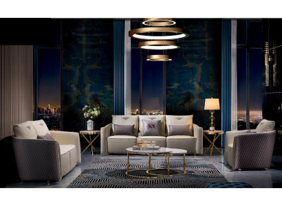 Zestaw sofowy Couch Sofa Podkładka 321 miejsce do siedzenia z stolikiem kawowym Couches Luxury