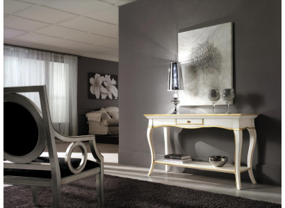 Konsole Stolik nocny Sypialnia Stolik Nowoczesny Design Meble Drewno Biały Nowe