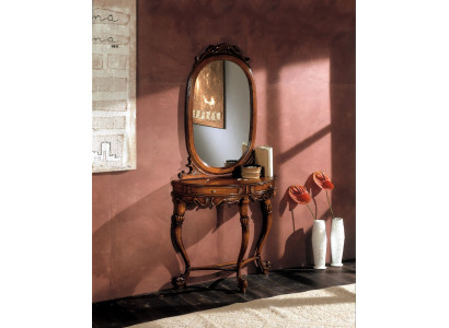 stoły konsole Tabela Side Sleep Pokój Drewno Lustro + Stół konsolowy Komody