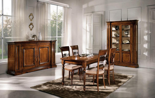 Stół obiadowy Drewno Stoły jadalnia stoły Tabela Design Drewno Luxury Meble Włochy