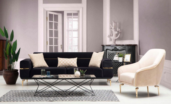 Zestaw sofowy Sofa Ustawić Sofy 3+1 Siedziba Fotel Meble Podkładka Designerskie Kanapy