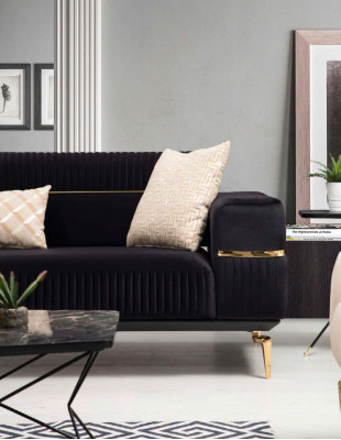 Luksusowy Zestaw sofowy Sofa Podkładka Grupa Sofas 3+3+1 miejsce siedzące Fotel 3szt. Zestaw aksamitów