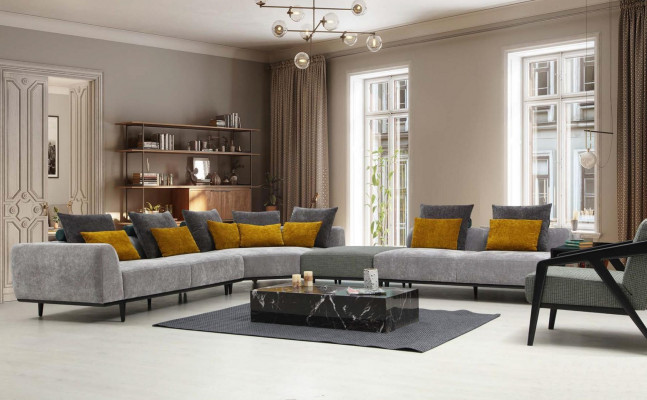 Fotel miejsce siedzące Pokój dzienny Materiał Poliester Styl Nowoczesny design Luksus