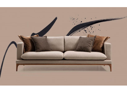 Sofa dwuosobowa 2 miejsce do siedzenia Sofy Materiał Włókienniczy Salon Poliester Styl Nowoczesny Nowy