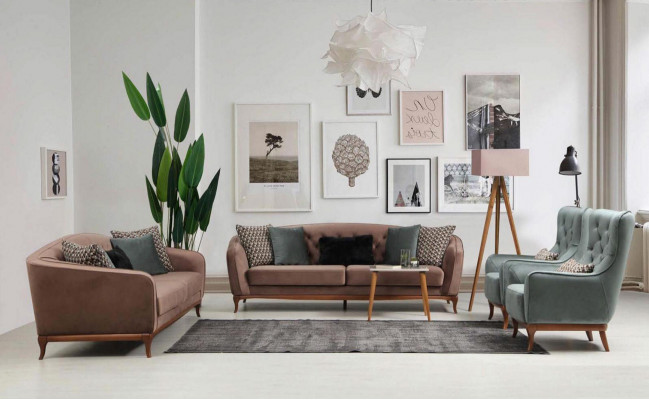 Luksusowa Sofa Projektowana Trzyosobowa Nowoczesna Kanapa Niebieskie Kanapy Meble Podkładka Loft Nowość