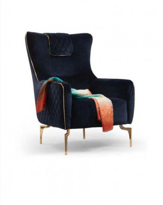 Fotel EarsFotel Luxury 1 miejsce do siedzenia Podkładka Siedziba Projektant Włókienniczy Siedziba Material Modern