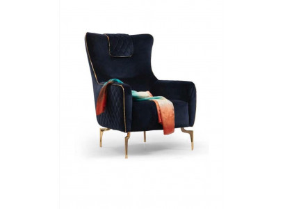 Fotel EarsFotel Luxury 1 miejsce do siedzenia Podkładka Siedziba Projektant Włókienniczy Siedziba Material Modern