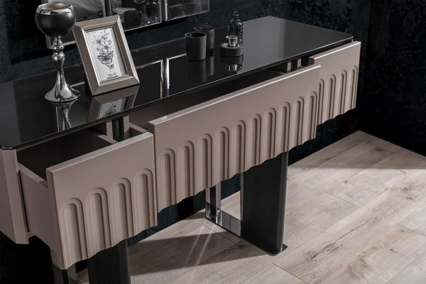 Elegancki komplet kosmetyczny Sypialnia Lustro luksusowe Meble 2-częściowe Meble